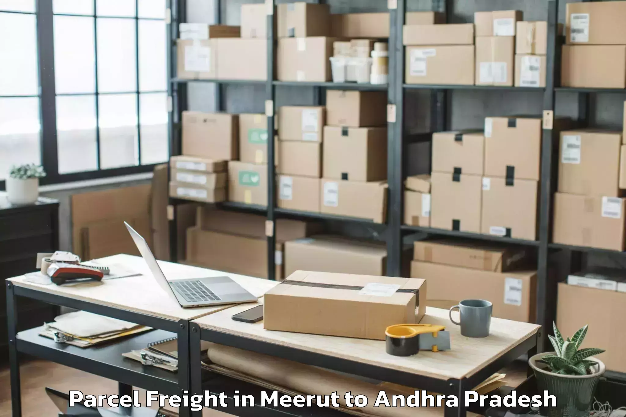 Easy Meerut to Sri Venkateswara Veterinary Un Parcel Freight Booking